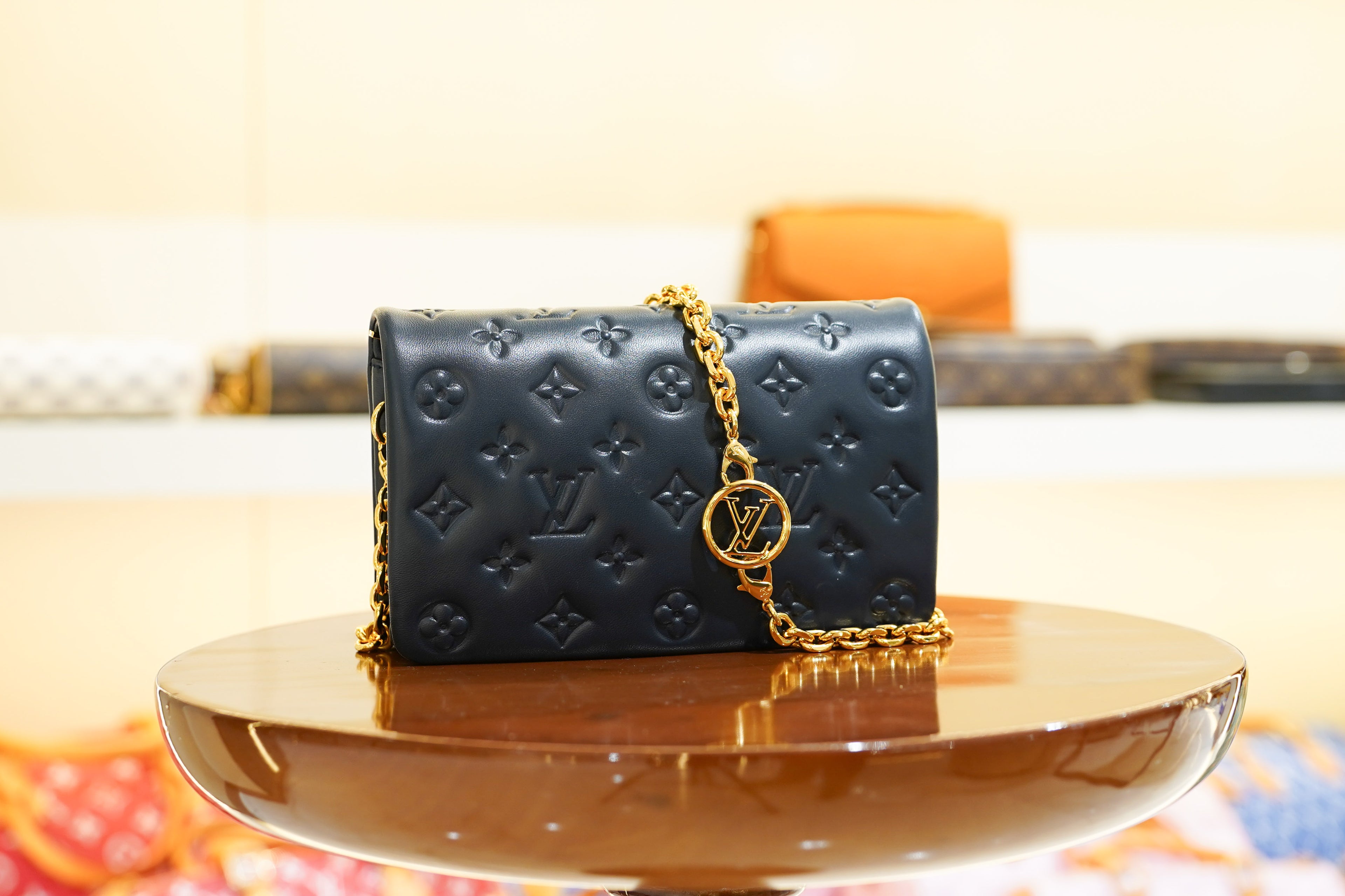 Louis Vuitton | Coussin-Mini – Leather – Noir – Gold Hardware
