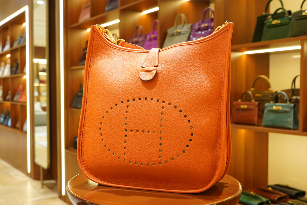 Hermes | Evelyne – Epsom – Orange – Gold Hardware
