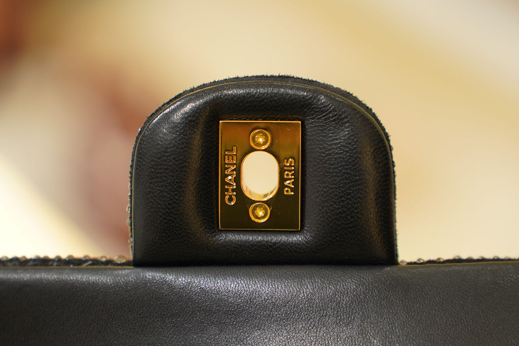 Chanel | Borsa Classic Flap – Media – Pelle – Nera – Finiture in Oro