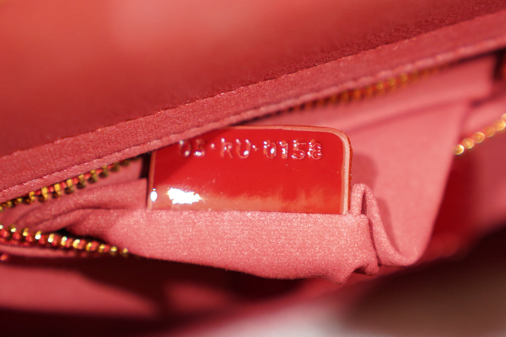 Dior | Lady Dior – Patent Leather – Red – Gold Hardware