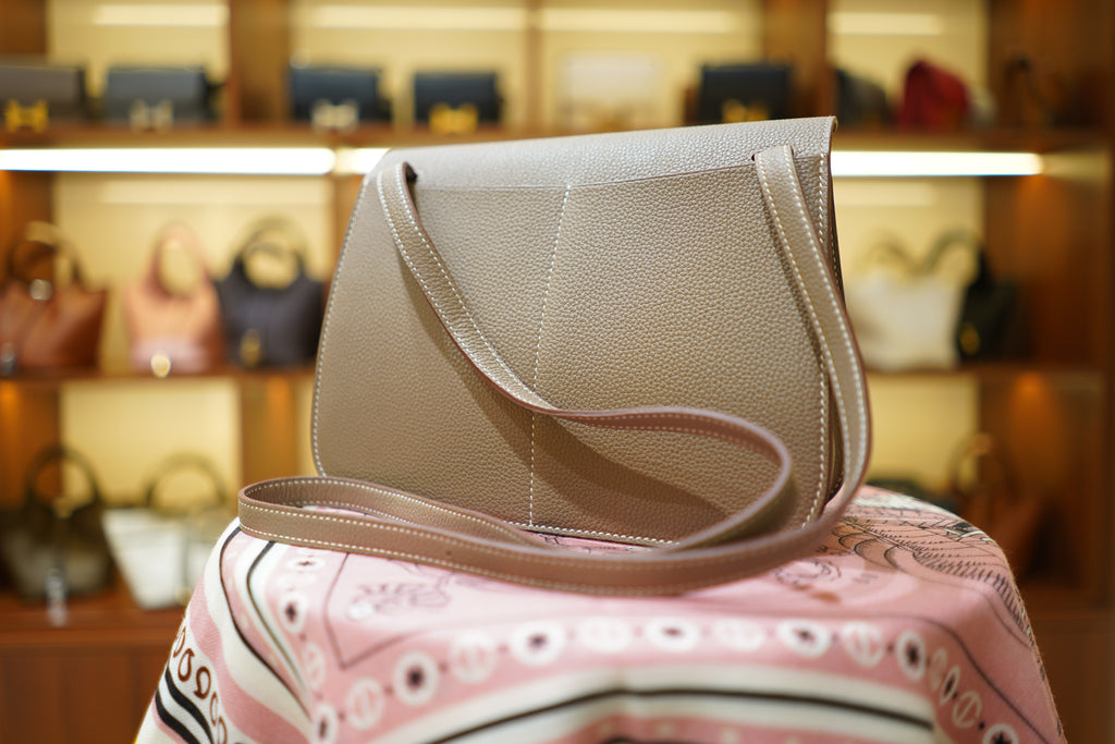 Hermes | Halzan 25 – Epsom – Taupe – Gold Hardware