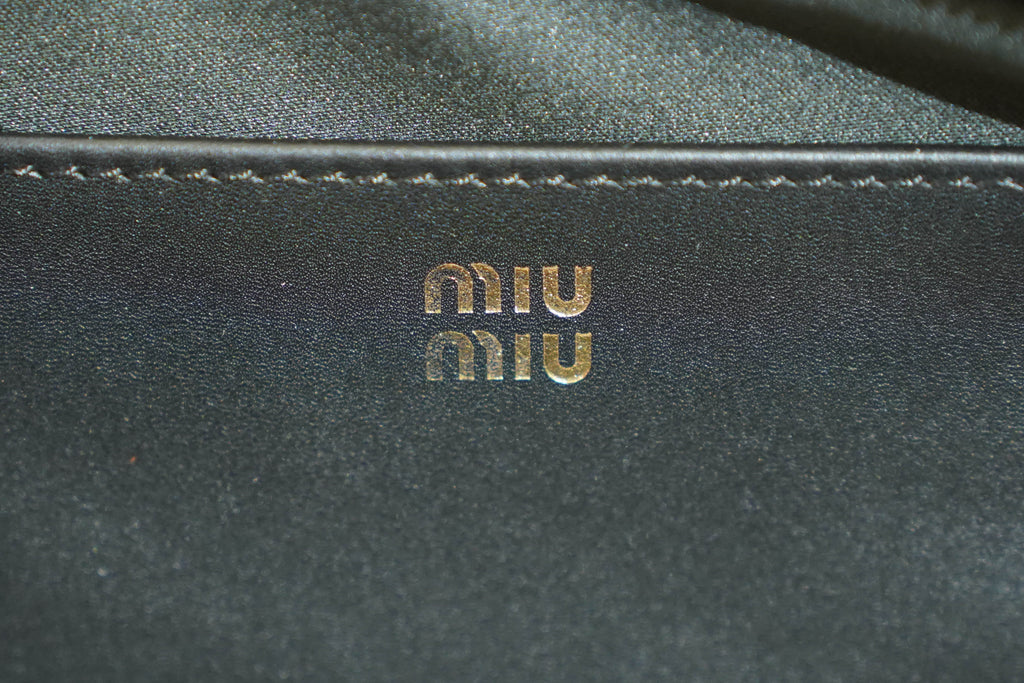 Miu Miu | Arcadie (Mini) – Leather – Black – Gold Hardware