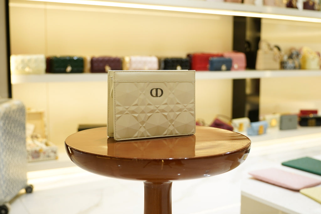 Dior | Dior-Caro – Leather – Beige – Silver Hardware