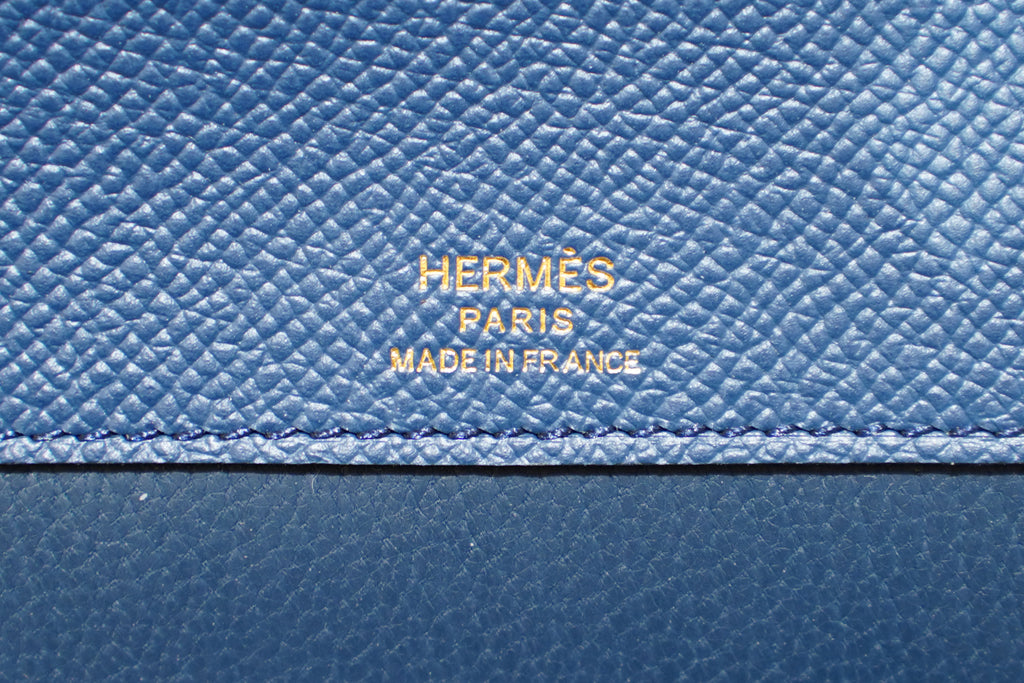 Hermes | Kelly Depeches 25 – Epsom – Blue – Gold Hardware