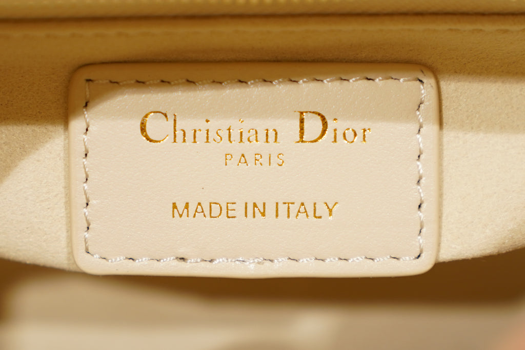 Dior | Lady Dior (Small) – Lambskin – Beige – Gold Hardware