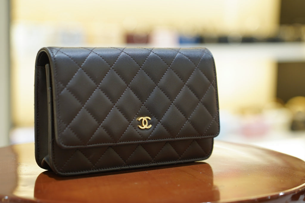 Chanel | Wallet on Chain – Lambskin – Brown – Gold Hardware