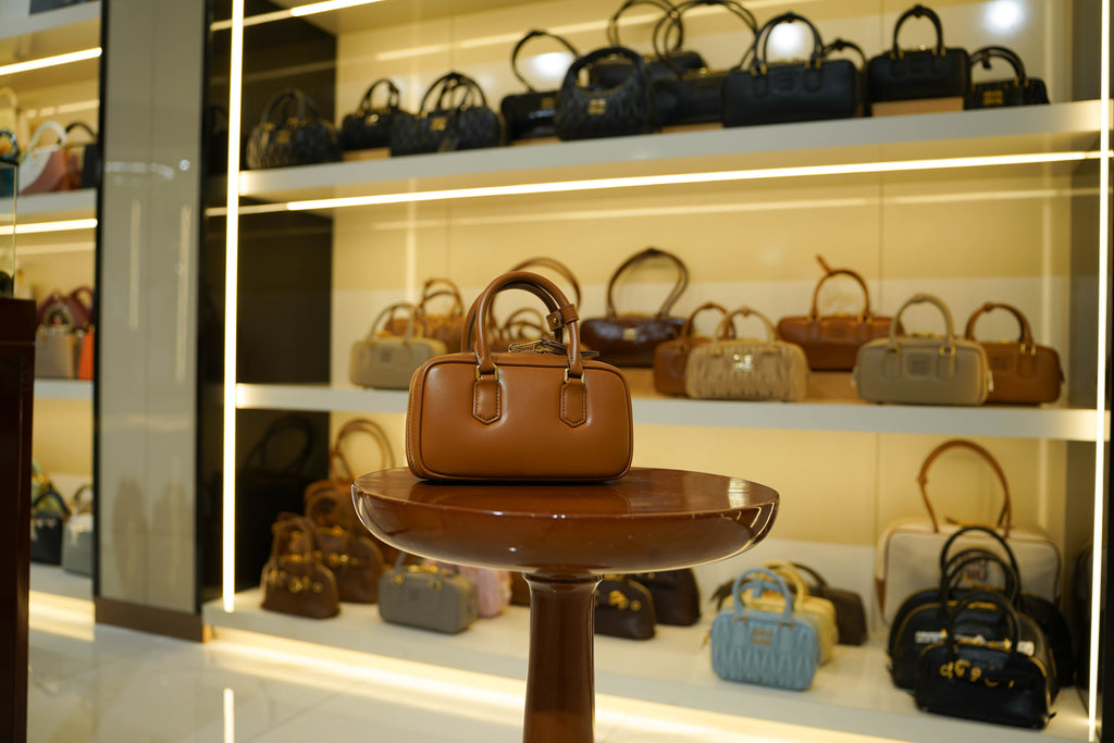 Miu Miu | Arcadie (Mini) – Leather – Brown – Gold Hardware