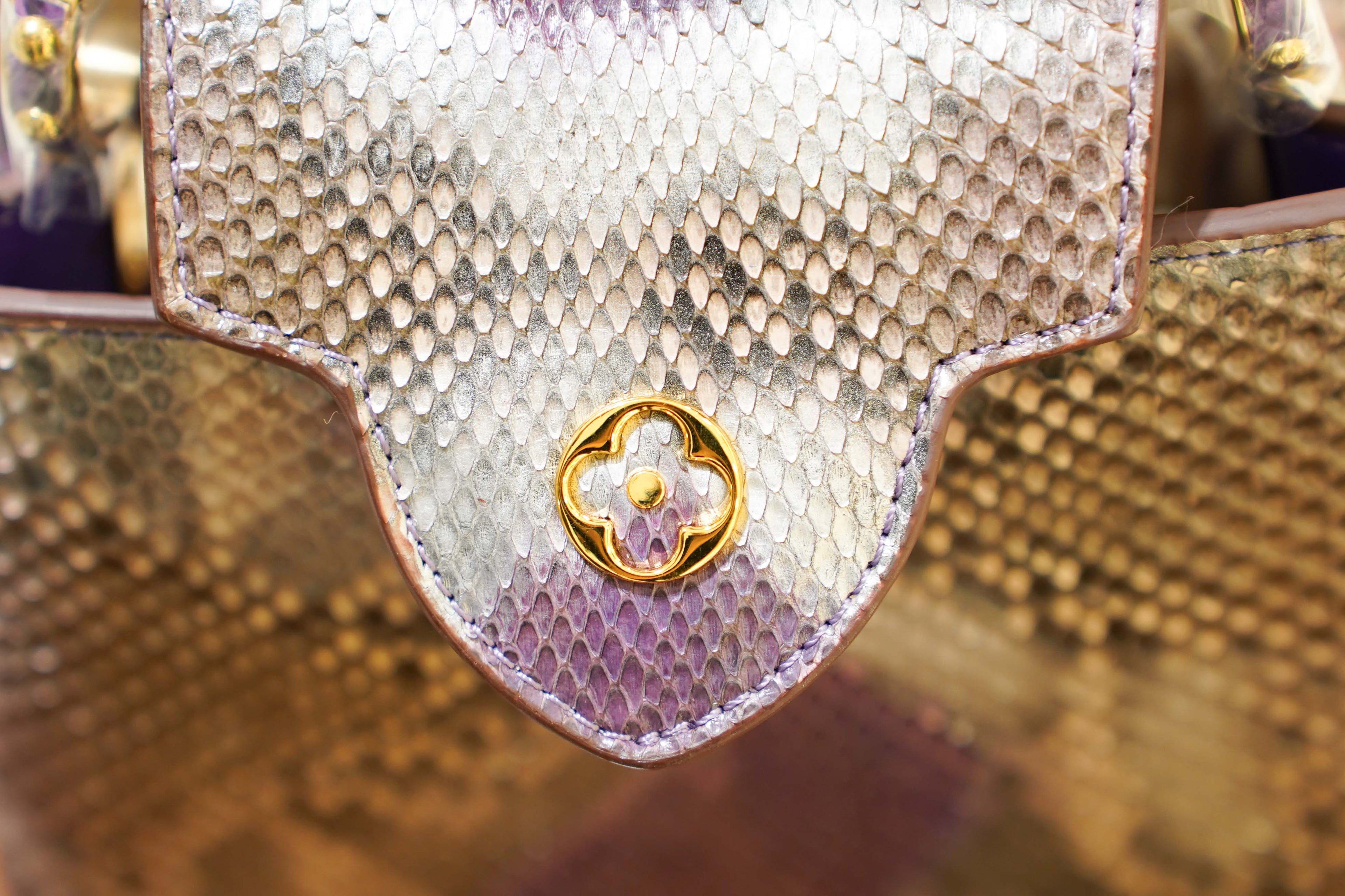 Louis Vuitton | Capucines Medium – Python – Multicolor – Gold Hardware