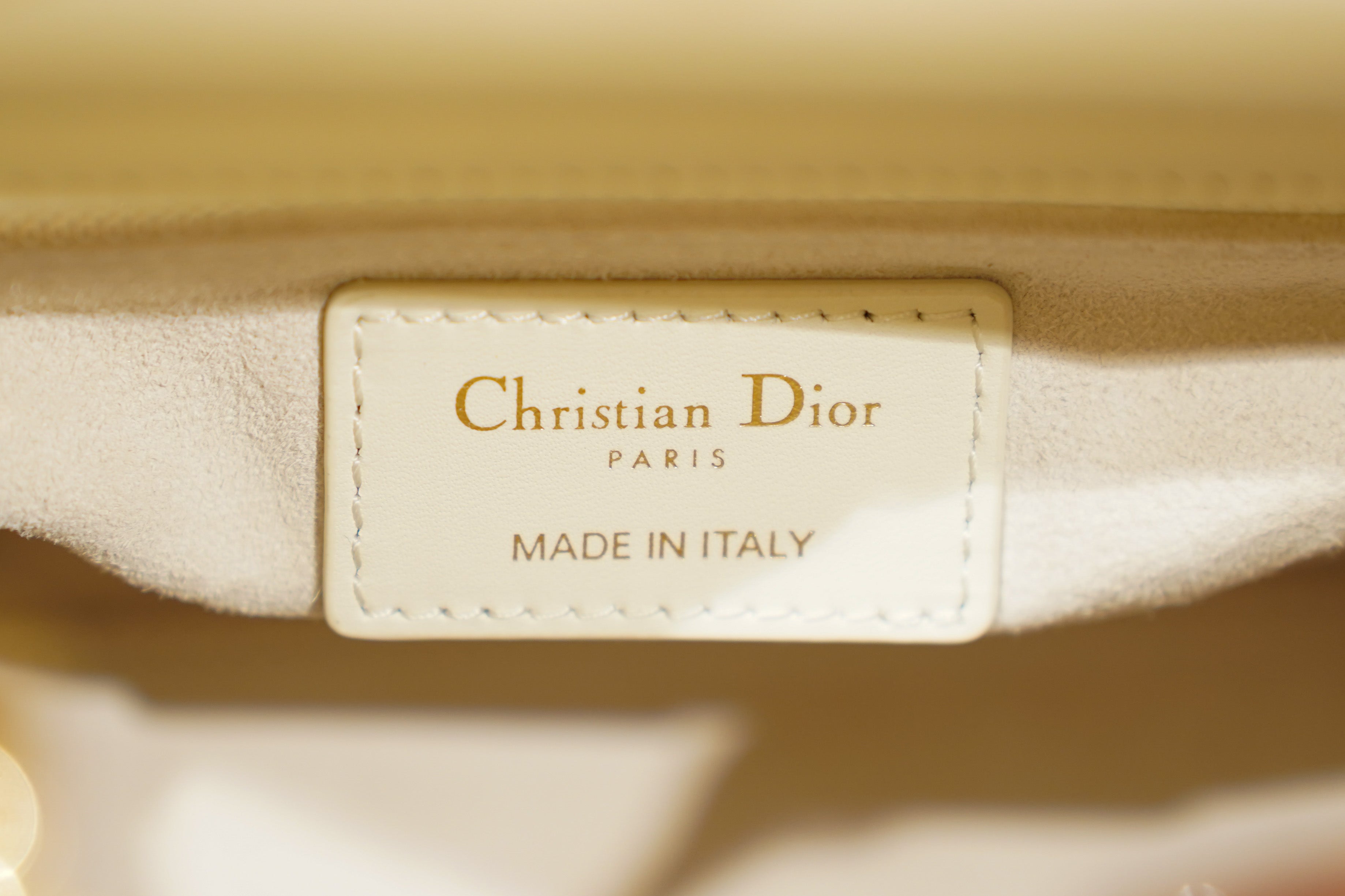 Dior | Lady Dior – Leather – Cream – Gold Hardware