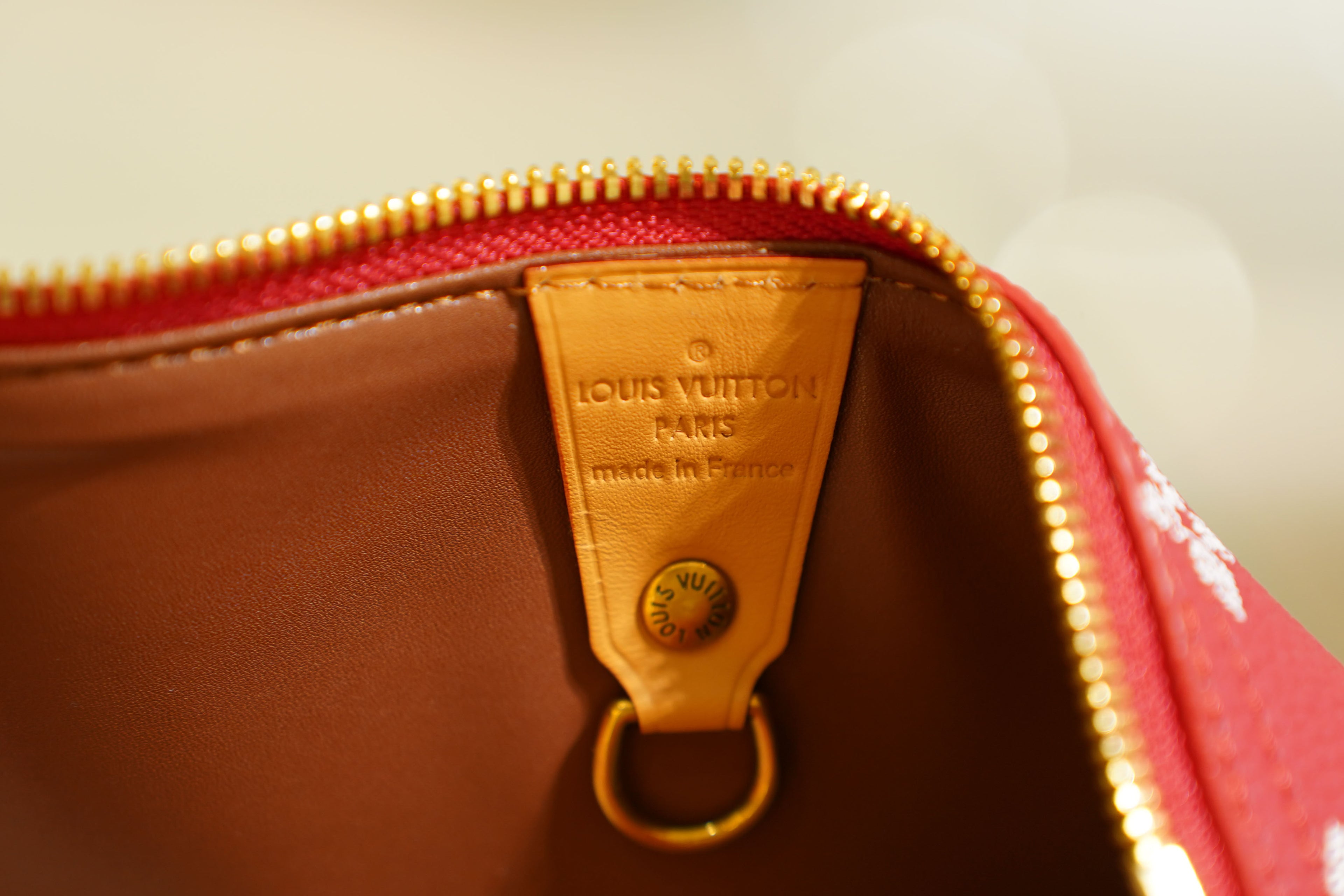 Louis Vuitton | Speedy – Canvas – Red – Gold Hardware