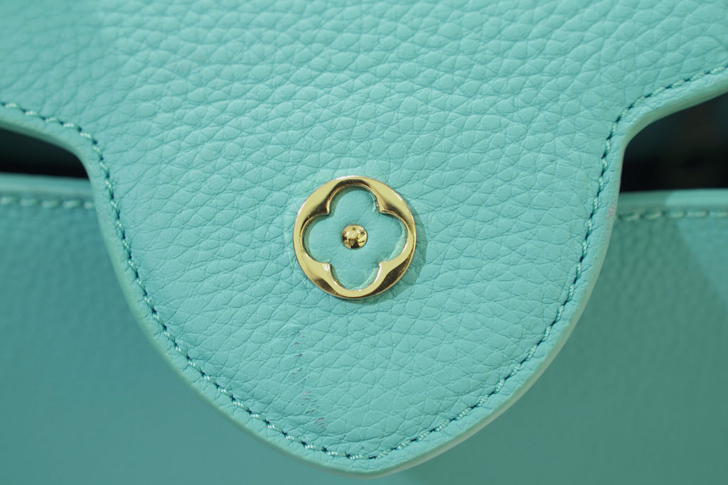 Louis Vuitton | Capucines – Leather – Blue – Gold Hardware