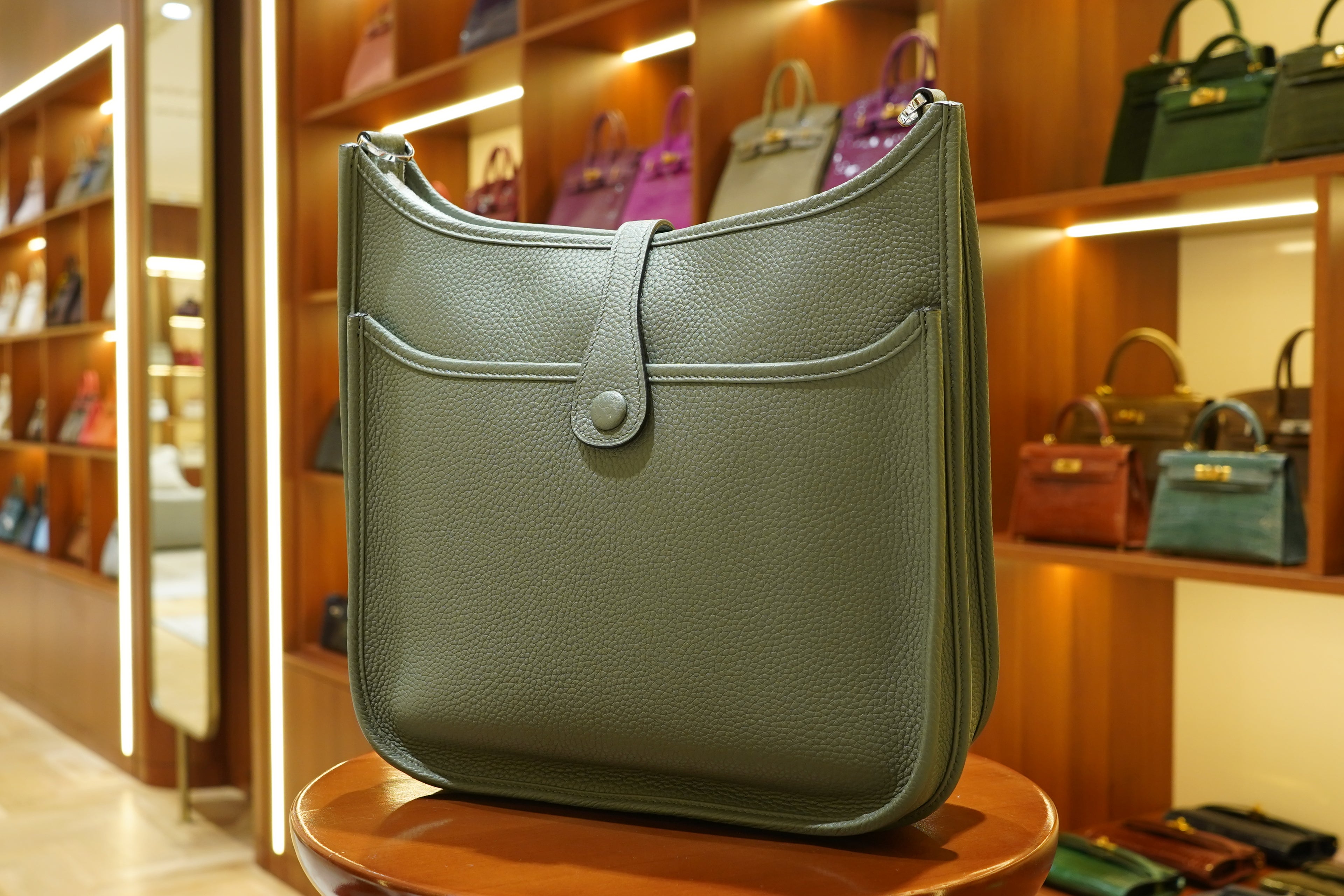 Hermes | Evelyne – Epsom – Green – Gold Hardware