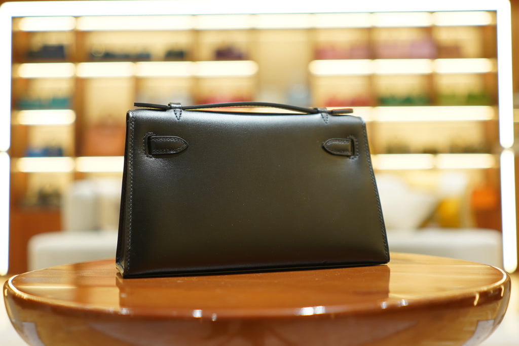 Hermès | Pochette Kelly – Togo – Noir – Quincaillerie dorée