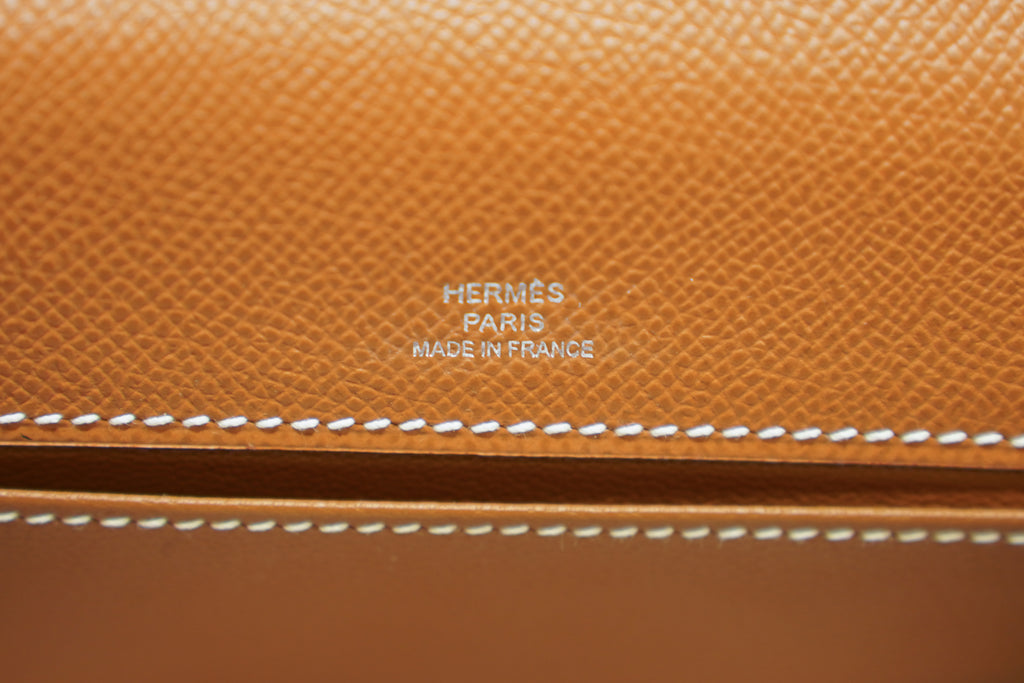 Hermes | Kelly Pochette – Epsom – Orange – Gold Hardware
