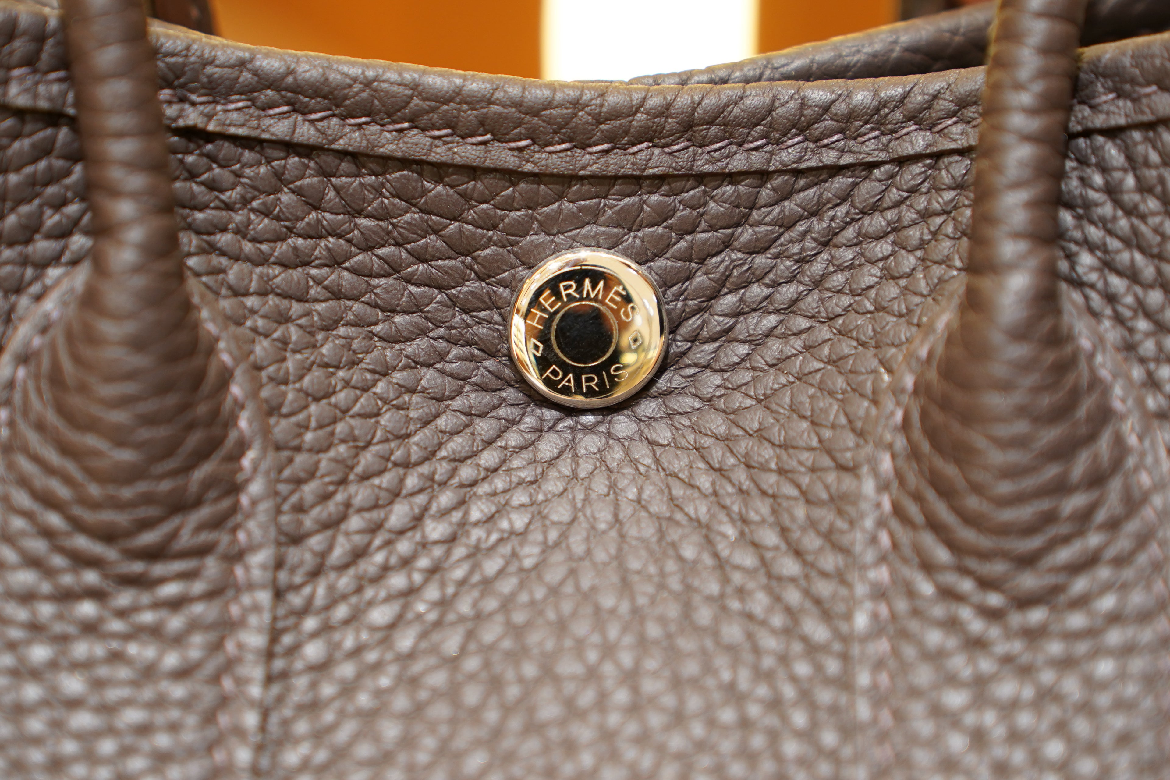 Hermes | Garden Party Mini – Togo – Brown – Silver Hardware