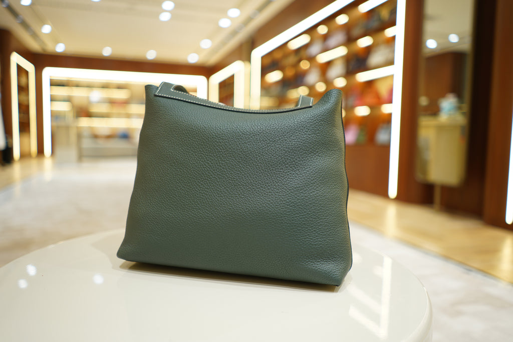 Hermes | Clemence Cabasellier 31 – Clemence – Green – Silver Hardware