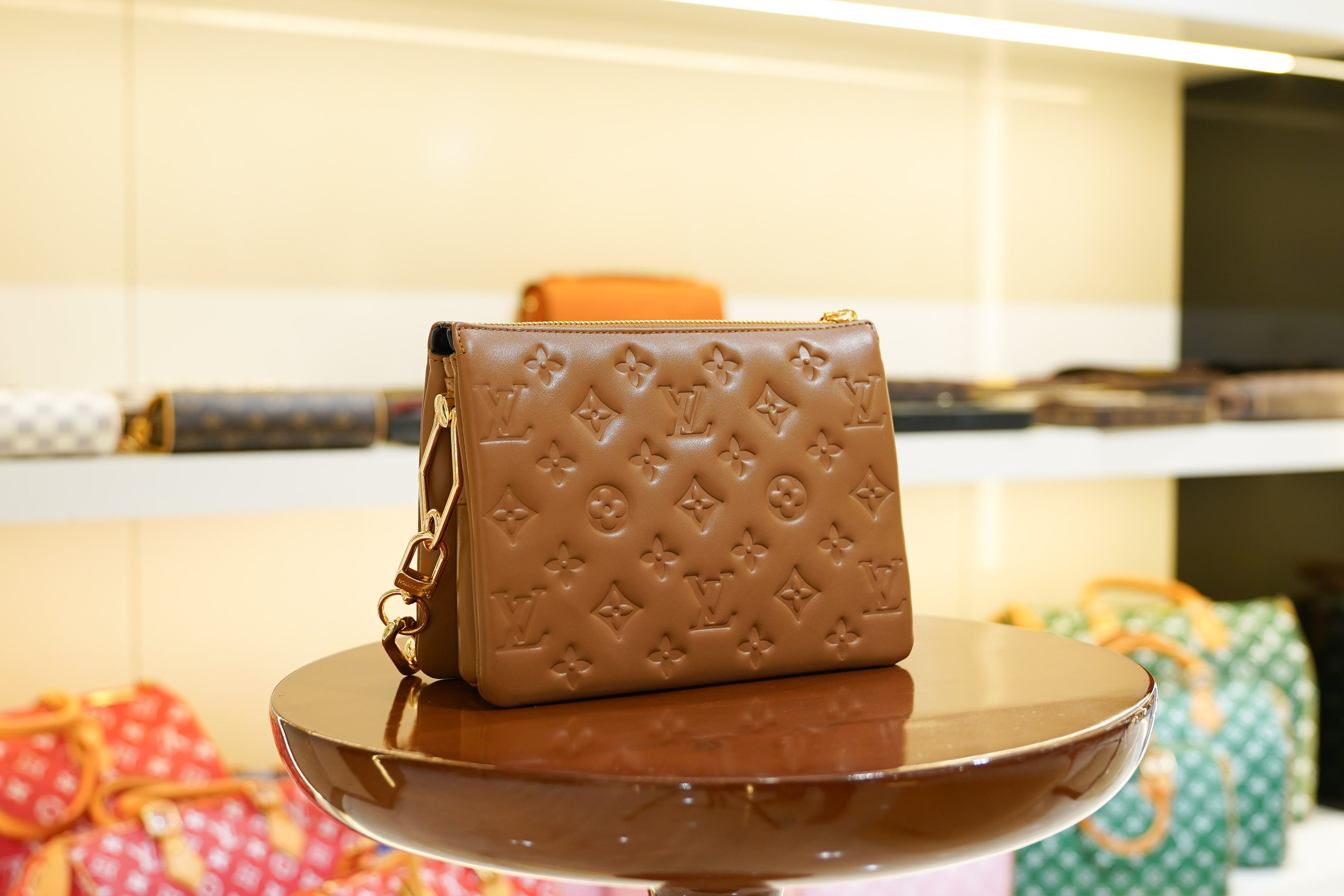 Louis Vuitton | Coussin-Small – Leather – Brown – Gold Hardware