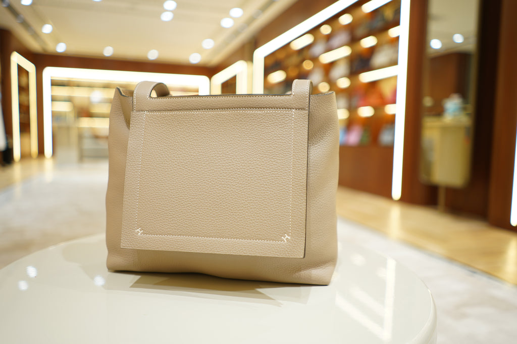 Hermes | Clemence Cabasellier 31 – Clemence – Beige – Silver Hardware