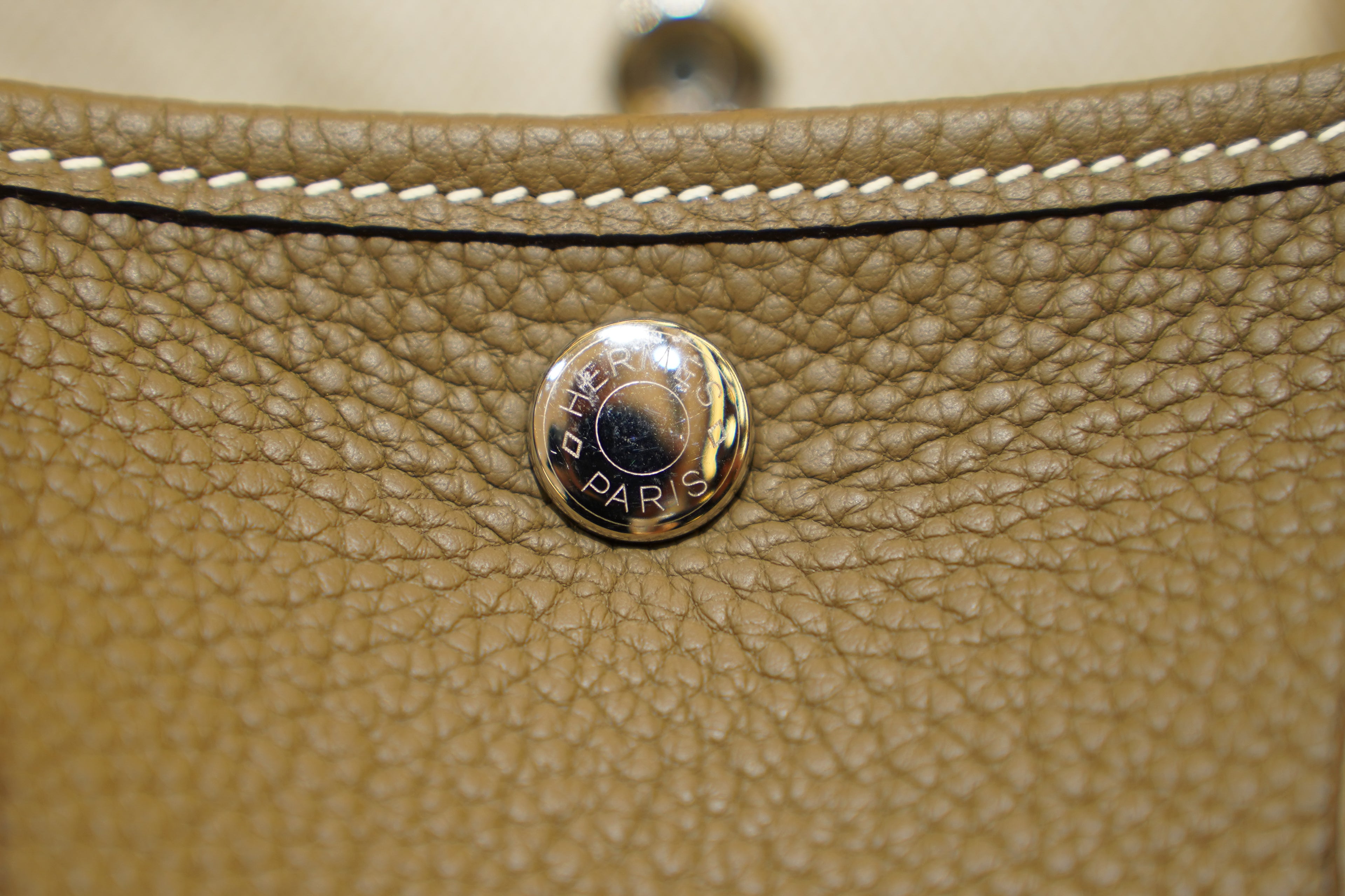 Hermes | Garden Party – Togo – Grey – Silver Hardware