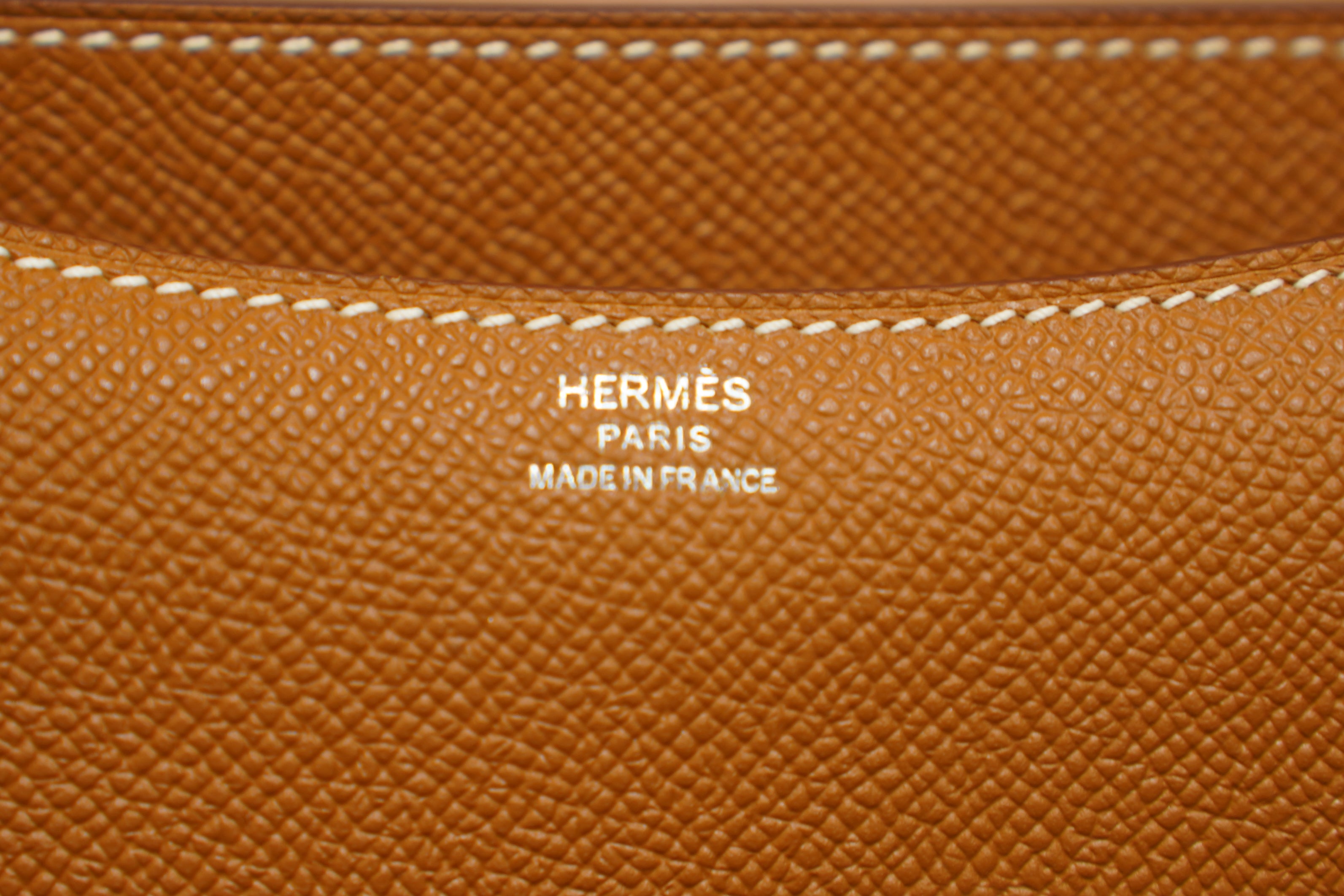 Hermes | Constance – Epsom – Orange – Silver Hardware