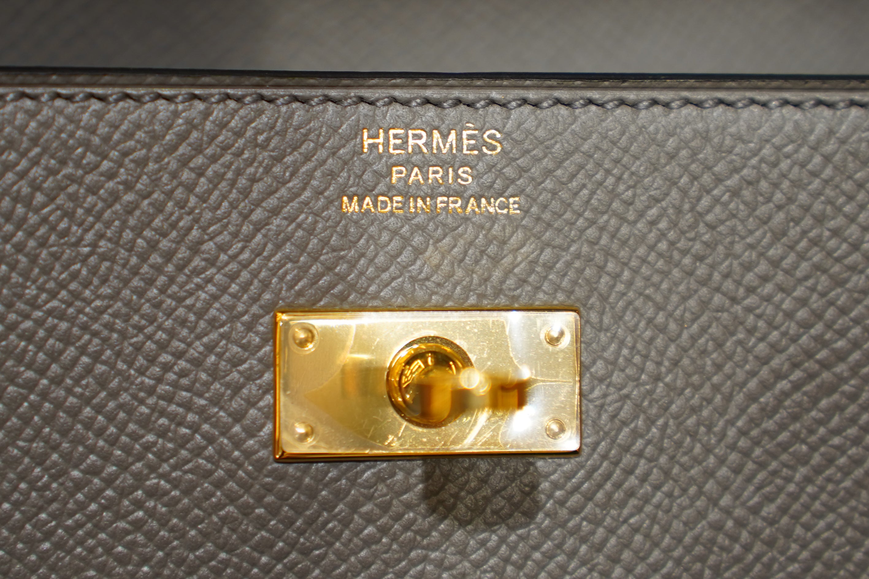 Hermes | Kelly To Go Wallet – Epsom – Grey – Gold Hardware