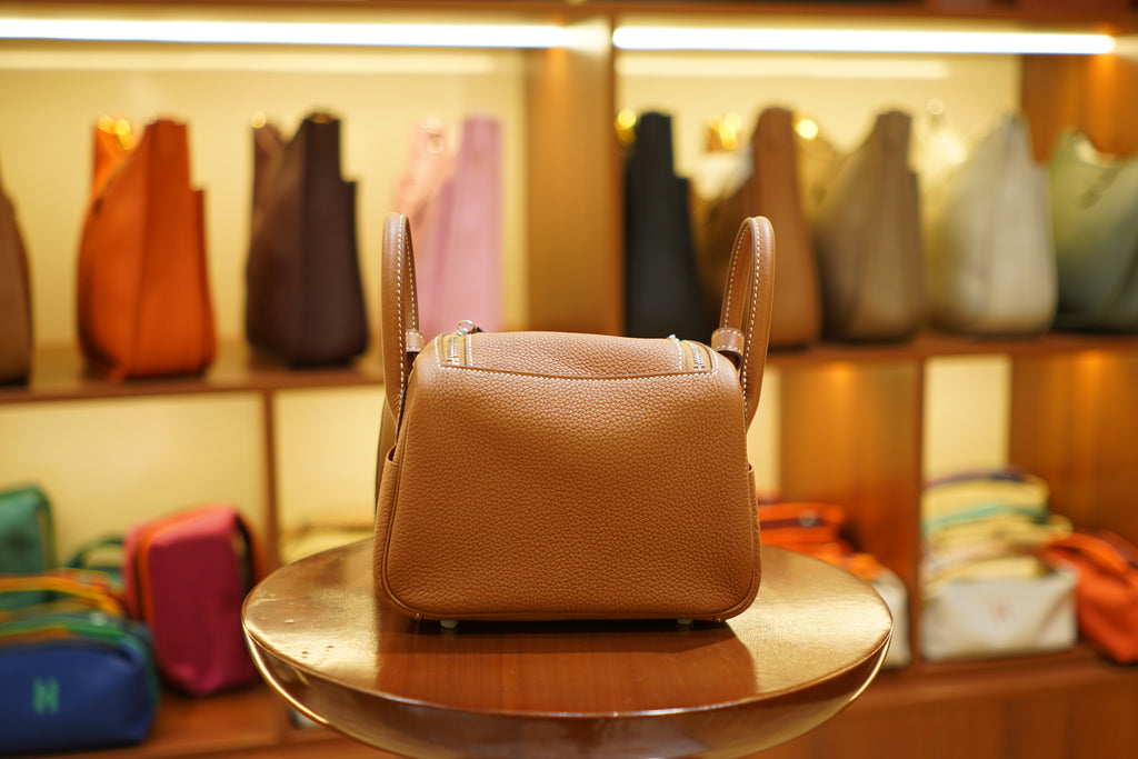 Hermes | Lindy Mini – Togo – Brown – Silver Hardware