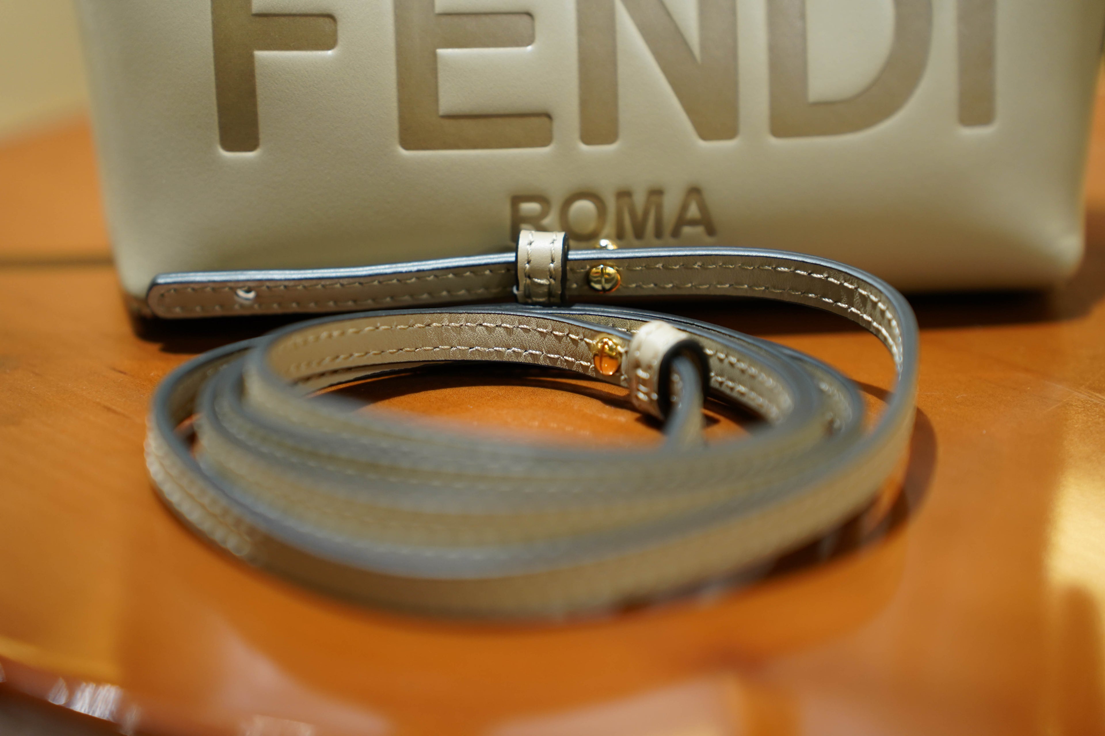 Fendi | By The Way Bag – Leather – Grey – Gold Hardware