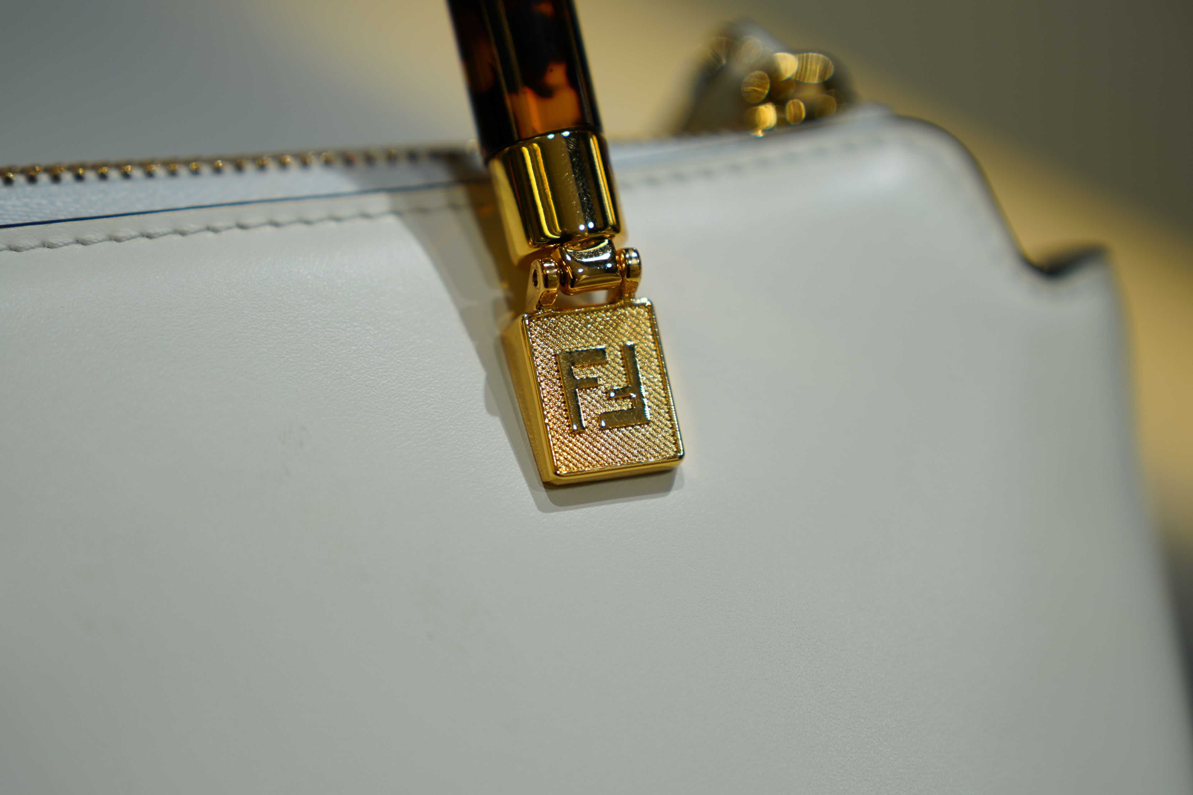 Fendi | By The Way Bag – Leather – White – Gold Hardware