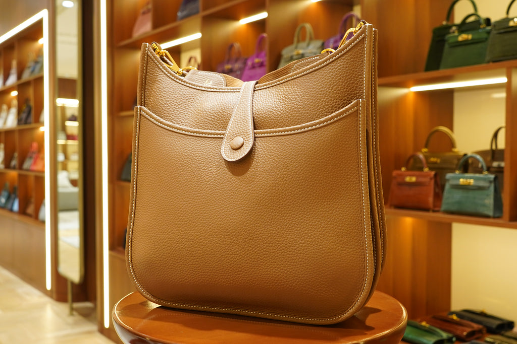 Hermes | Evelyne – Epsom – Brown – Gold Hardware