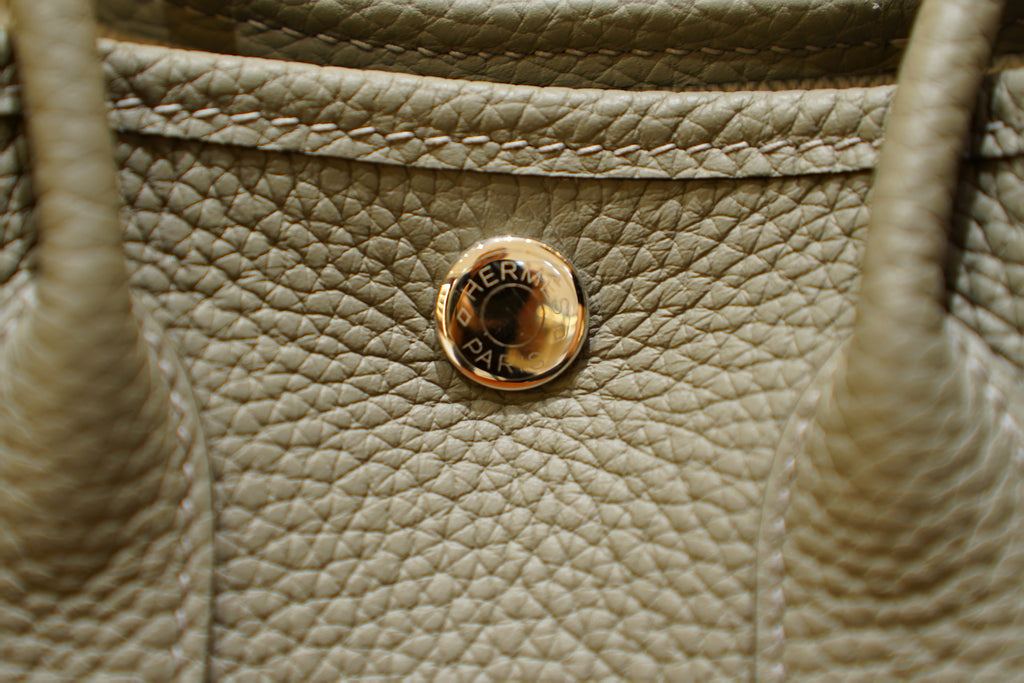 Hermes | Garden Party Mini – Togo – Grey – Silver Hardware
