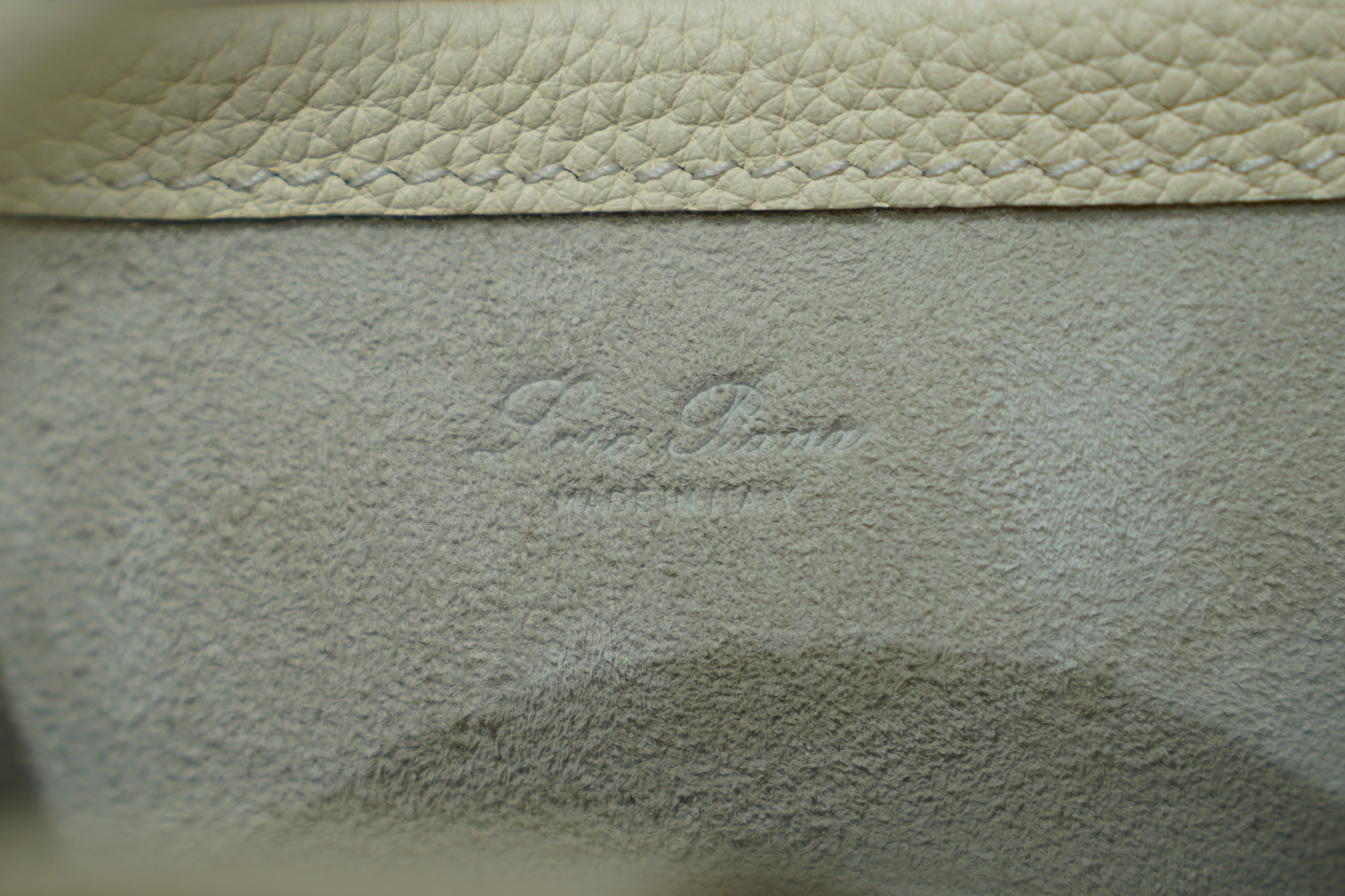 Loro Piana | Bale Bag (Small) – Leather – Cream – Gold Hardware
