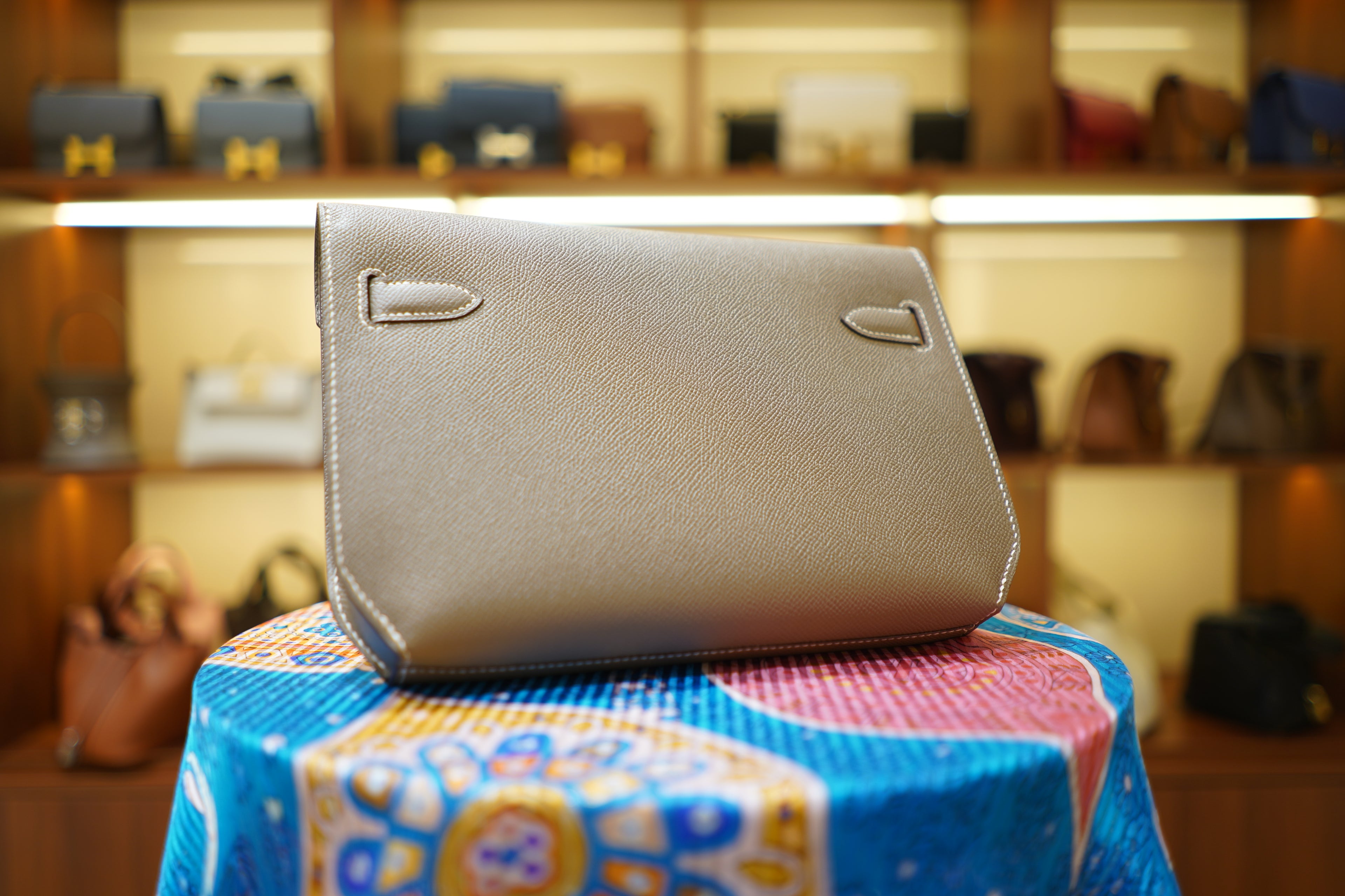 Hermes | Kelly Depeches 25 – Epsom – Beige – Silver Hardware