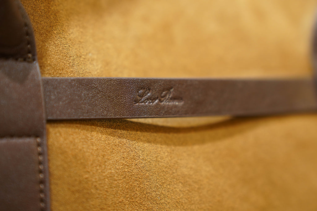 Loro Piana | Ghiera – Suede – Brown – Gold Hardware