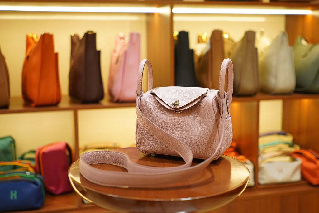 Hermes | Lindy Mini – Togo – Pink – Gold Hardware