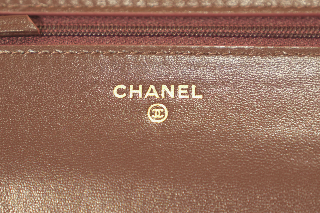 Chanel | Wallet on Chain – Lambskin – Brown – Gold Hardware
