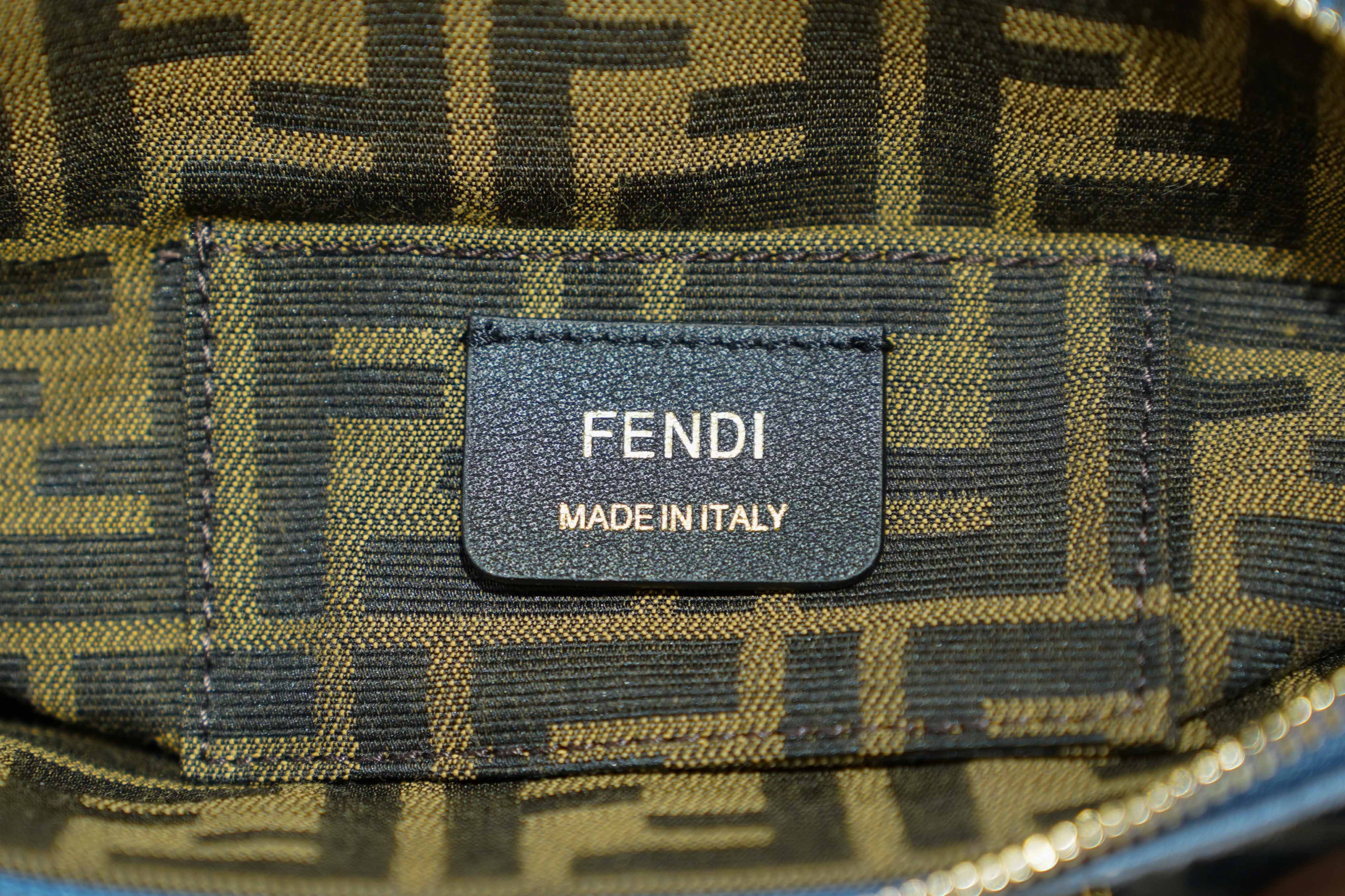 Fendi | By The Way Bag – Canvas – Blue – Gold Hardware
