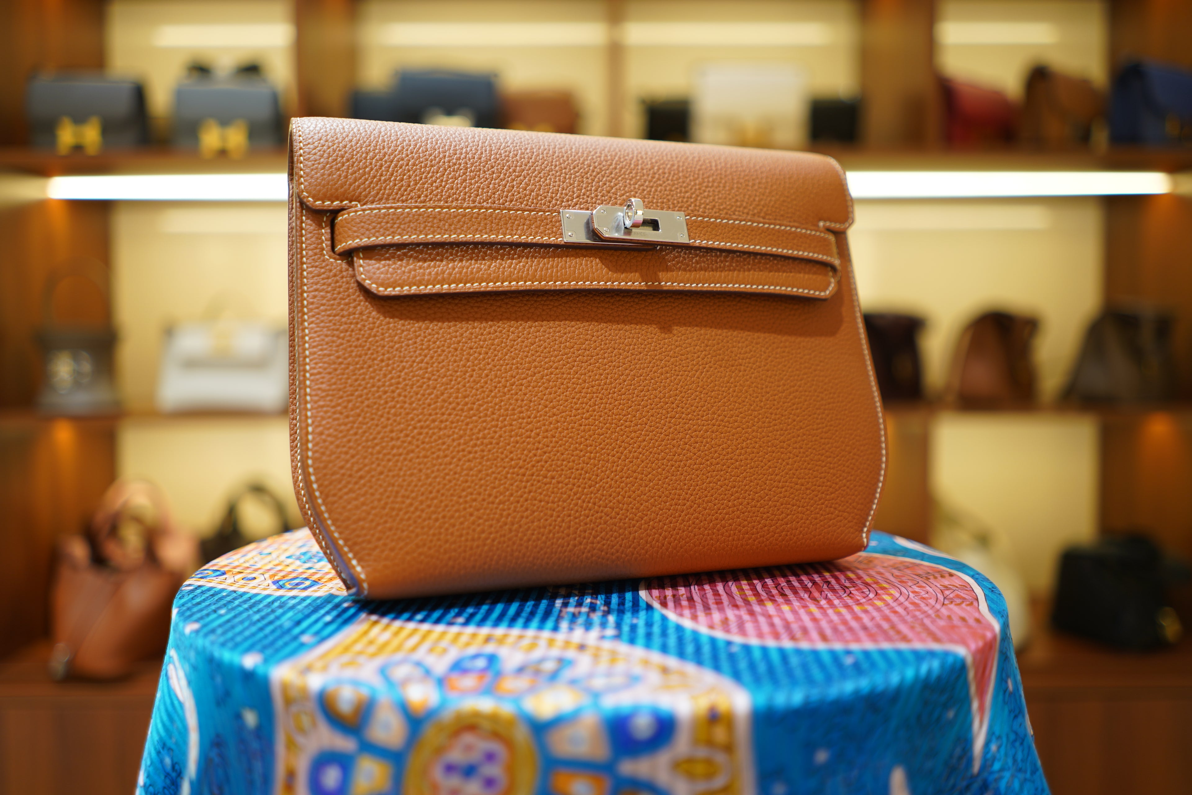 Hermes | Kelly Depeches 25 – Epsom – Orange – Silver Hardware