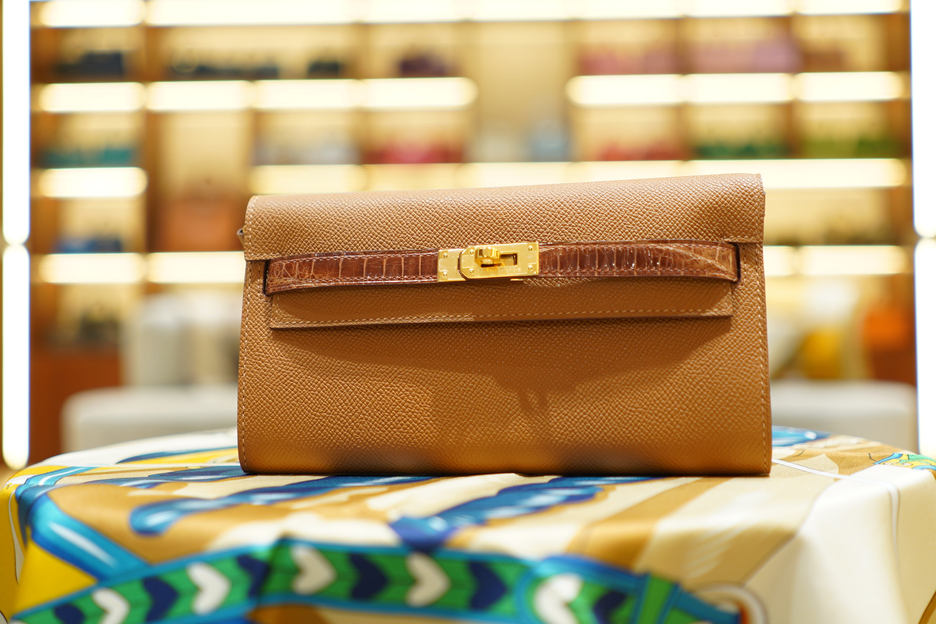 Hermes | Kelly To Go Wallet – Epsom – Tan – Gold Hardware