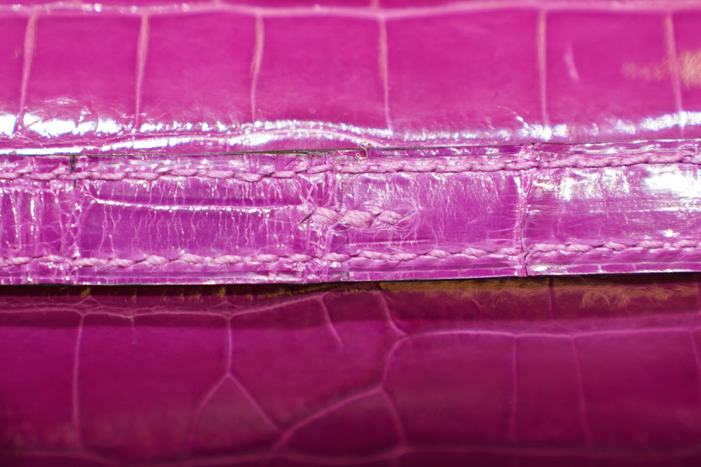 Hermes | Constance – Crocodile Leather – Purple – Gold Hardware