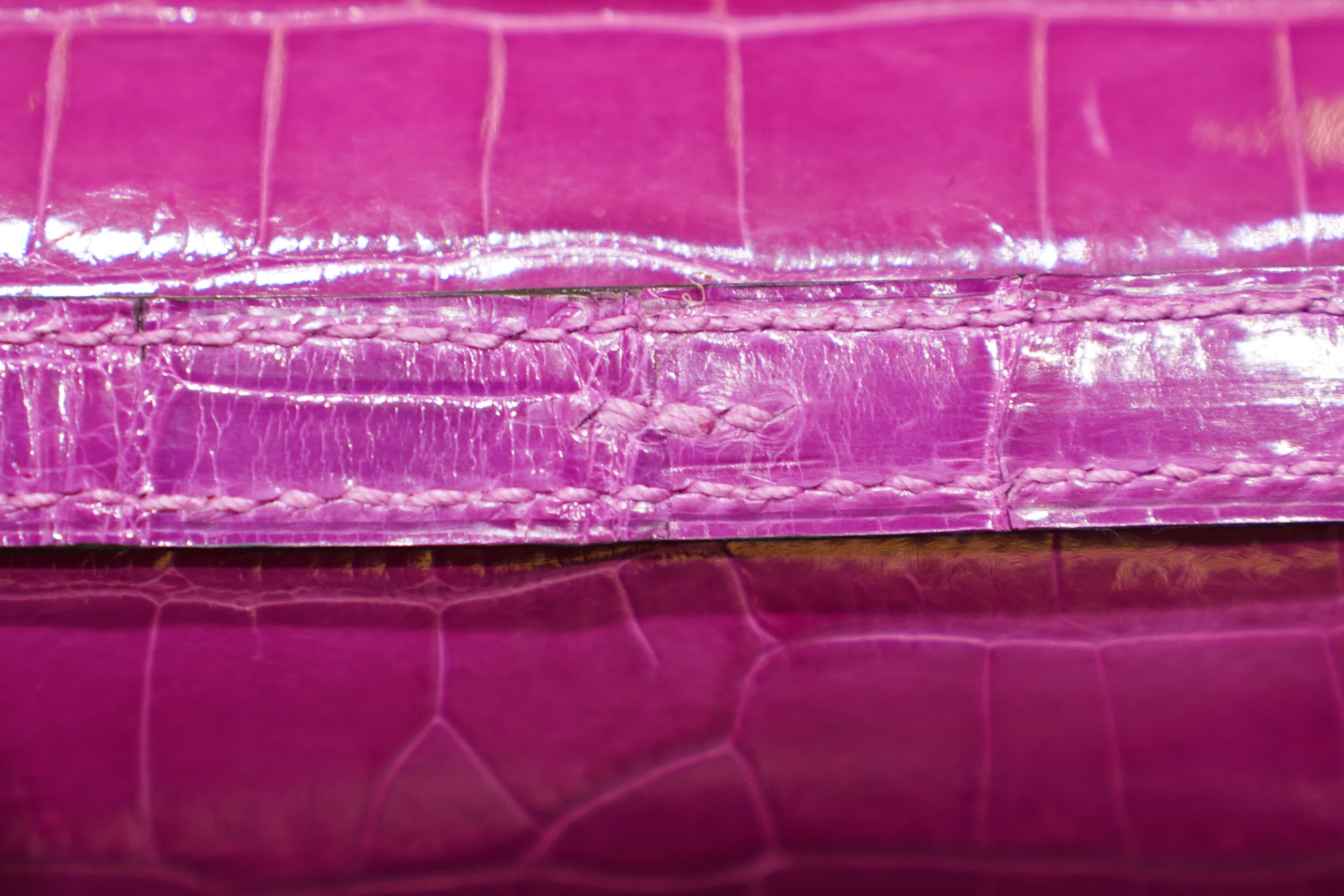 Hermes | Constance – Crocodile Leather – Purple – Gold Hardware