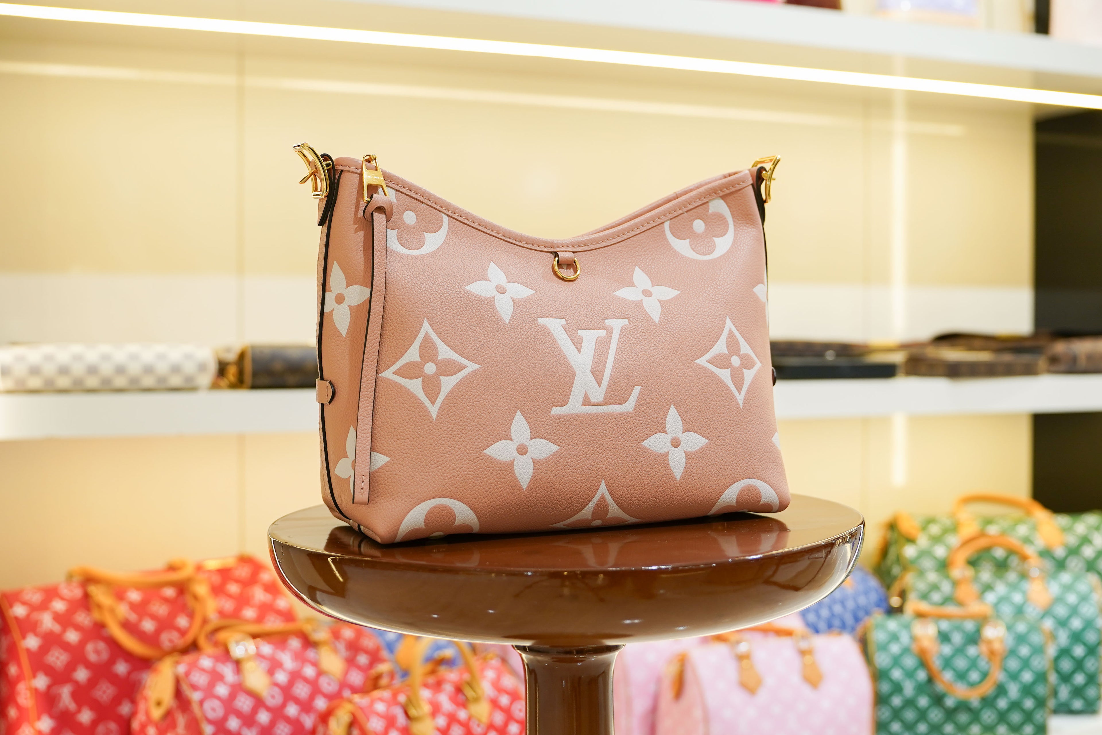 Louis Vuitton | Hobo Bag – Canvas – Rose Ballerine – Gold Hardware