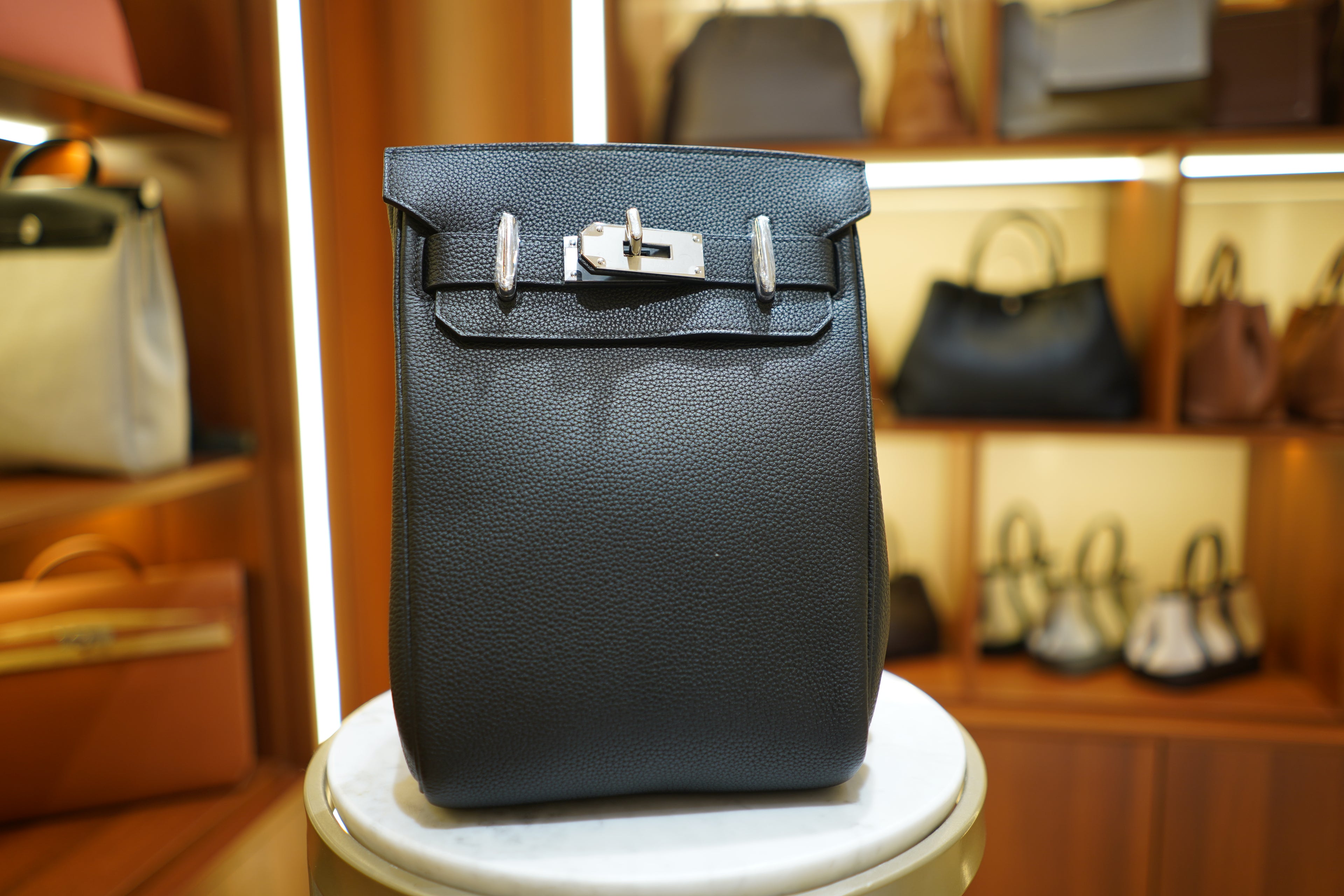 Hermes | Hac a Doc – Togo – Black – Silver Hardware