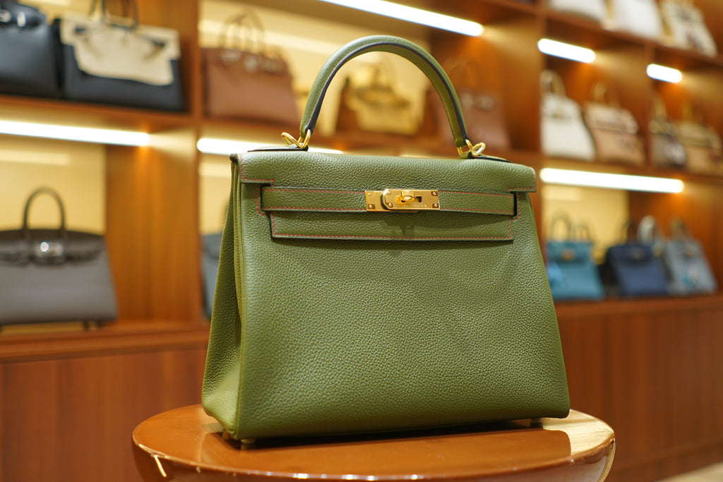 Hermes | Kelly 28 – Togo – Green - Limited Edition - Gold Hardware