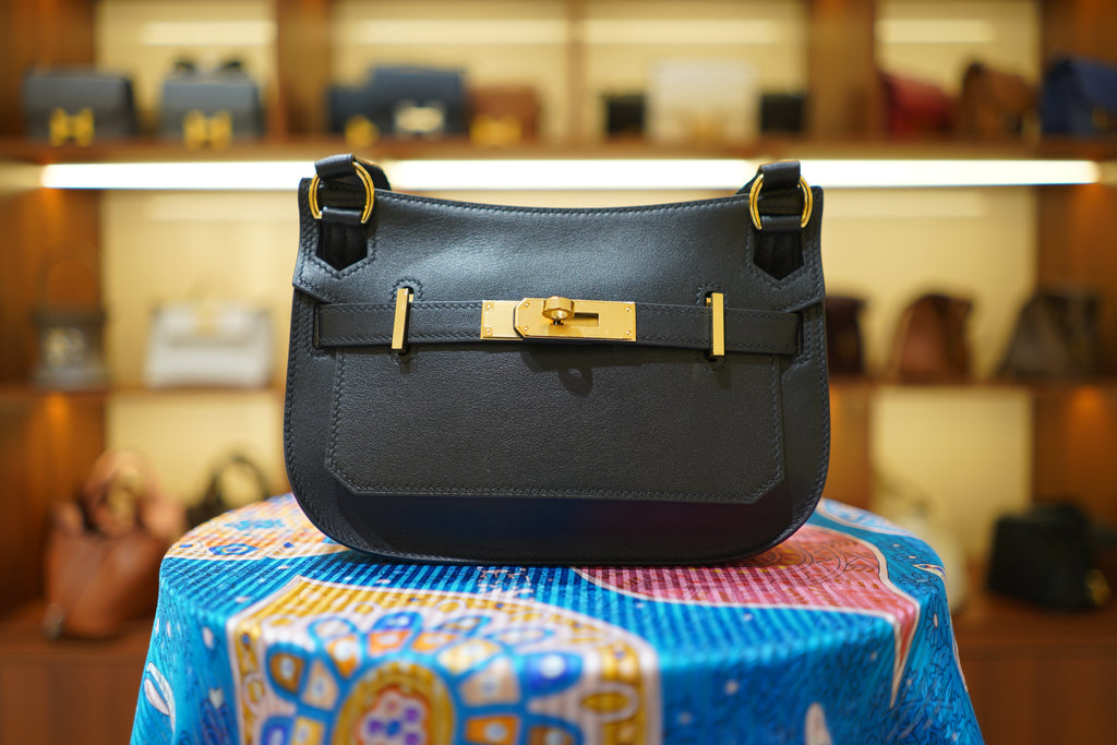 Hermes | Jypsiere – Leather – Black – Gold Hardware