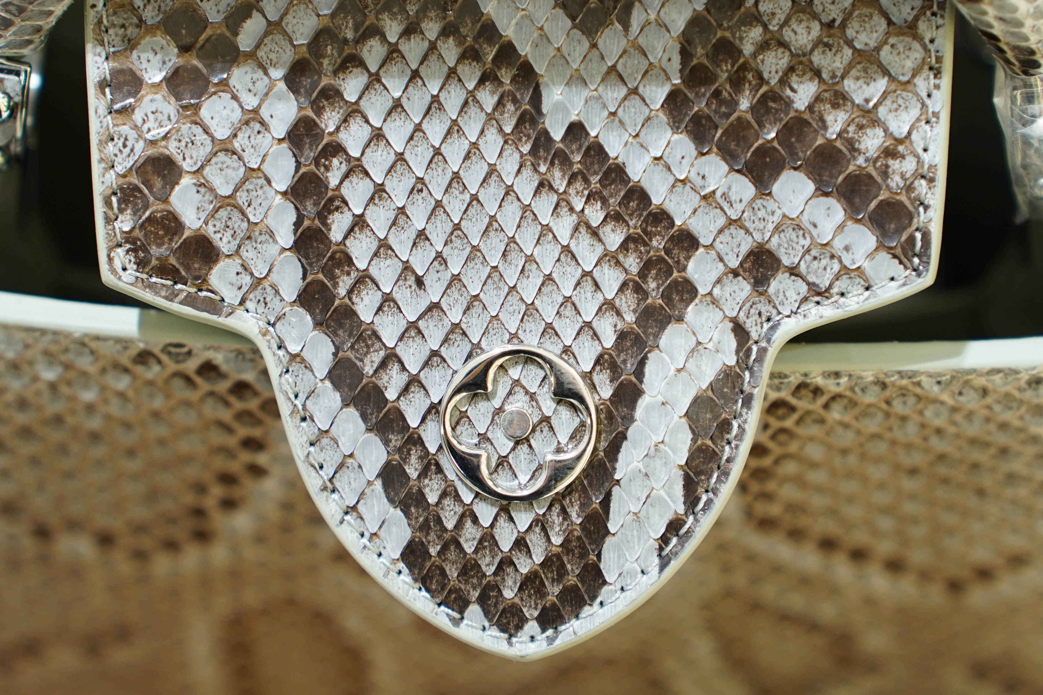 Louis Vuitton | Capucines Medium – Python – Grey – Silver Hardware