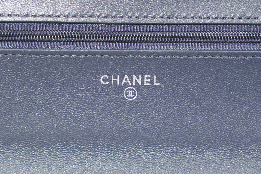 Chanel | Wallet on Chain – Lambskin – Navy – Silver Hardware