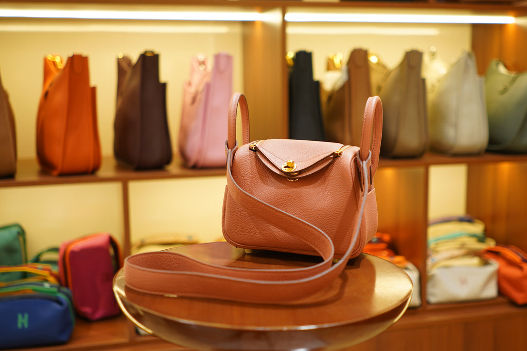 Hermes | Lindy Mini – Togo – Pink – Gold Hardware