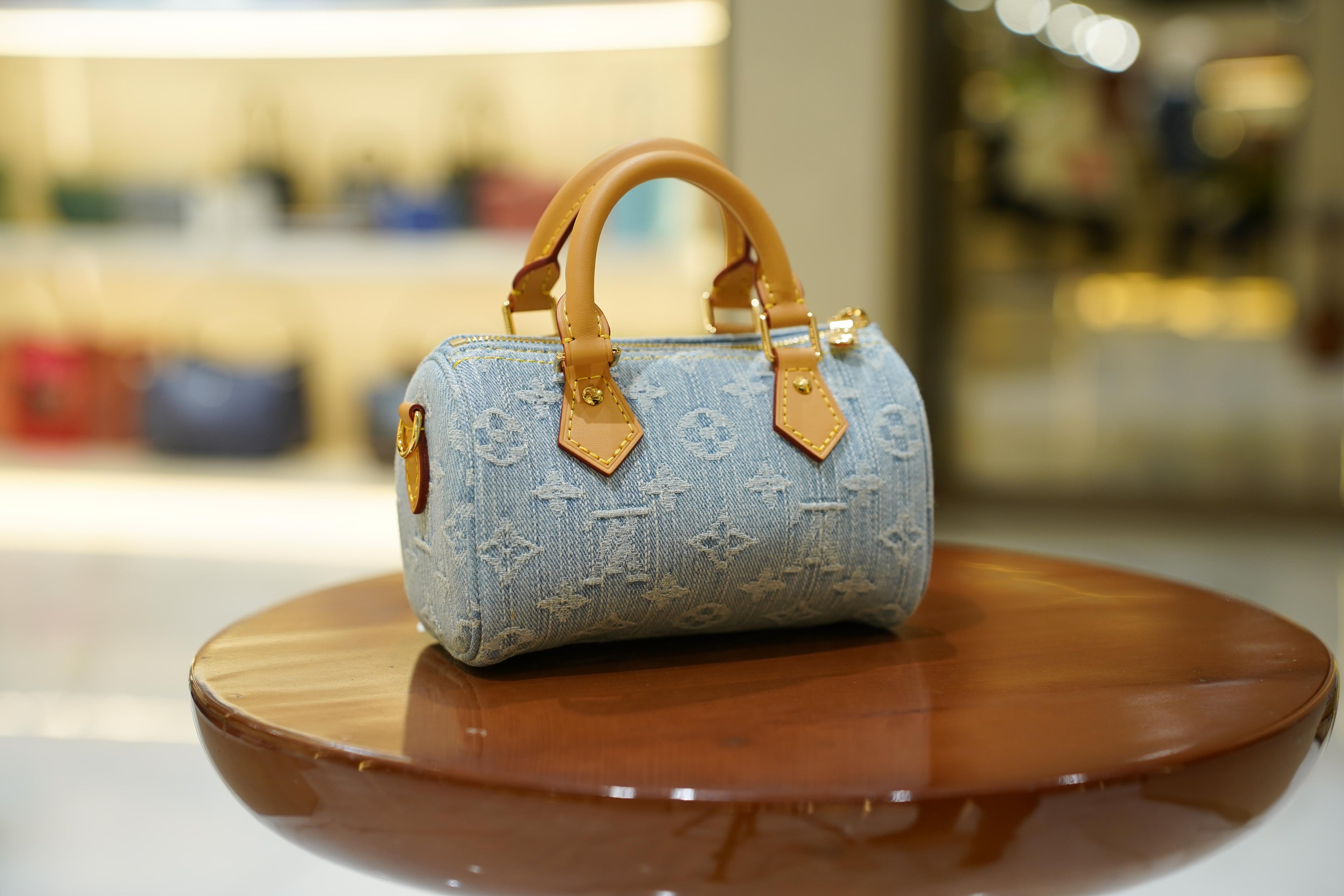 Louis Vuitton | Speedy – Denim – Blue – Gold Hardware