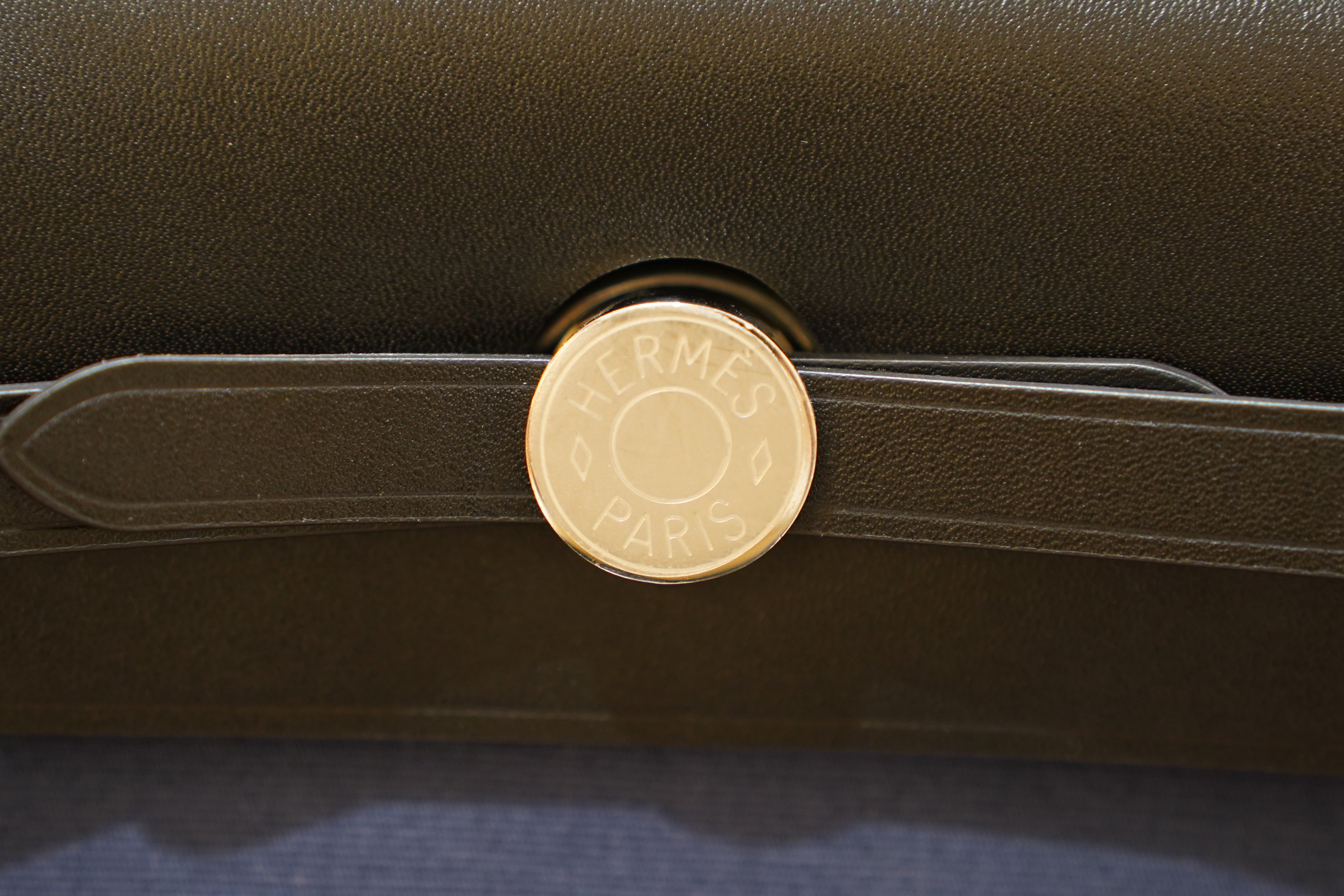 Hermes | Herbag Medium – Canvas – Blue – Silver Hardware