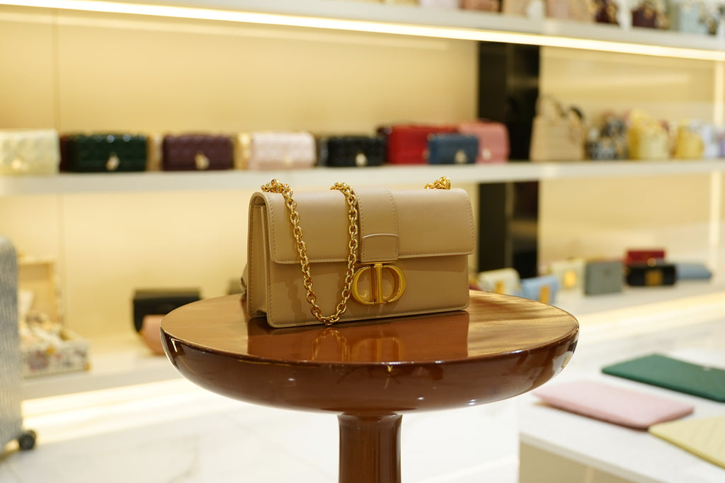Dior | Dior 30 Montaigne – Leather – Beige – Gold Hardware